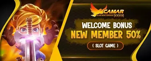 Welcome Bonus Member Baru 50% promotion banner